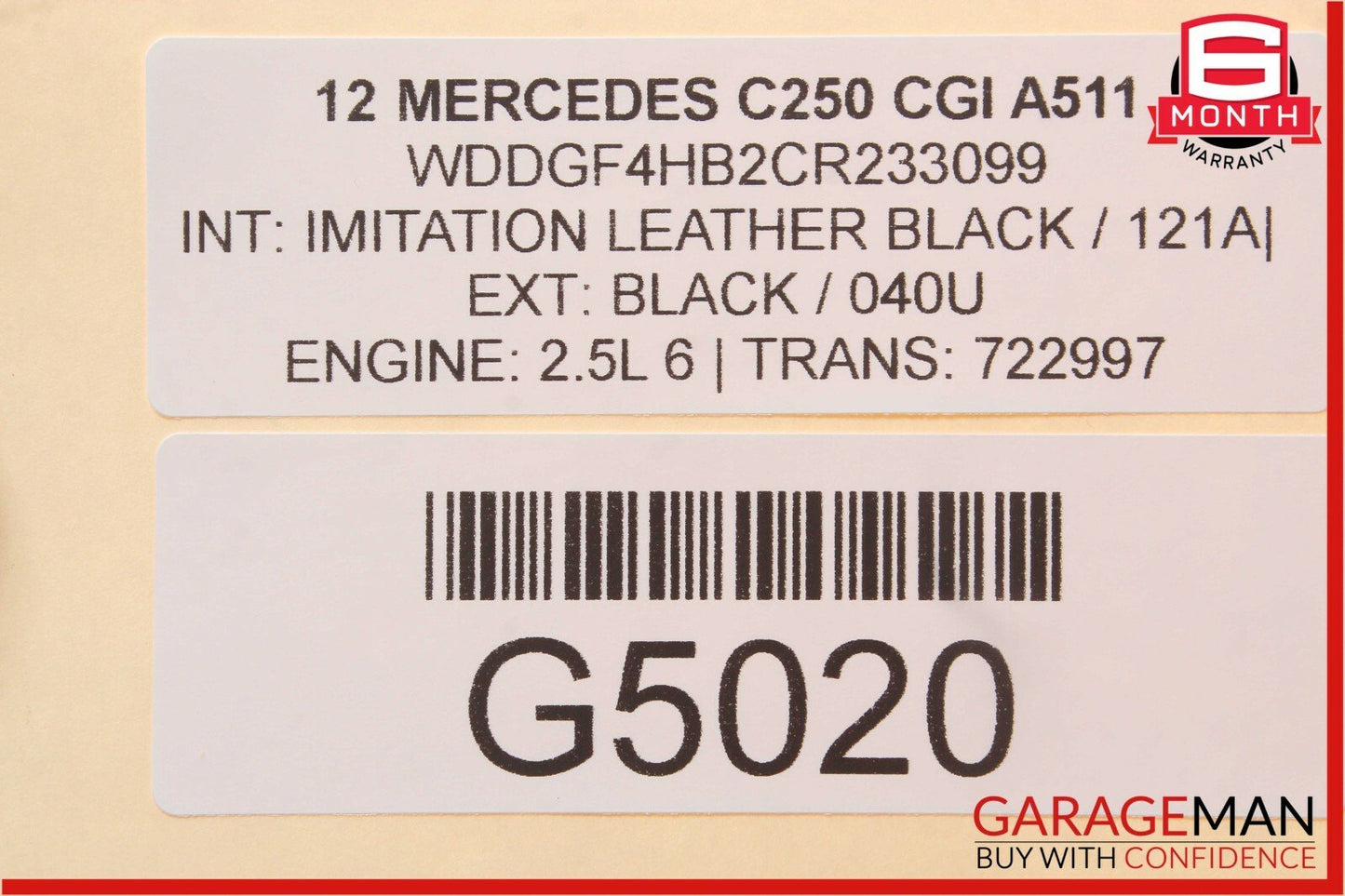 08-14 Mercedes W204 C300 E350 C350 Rear Deck Shelf Loud Speaker 2048205802 OEM