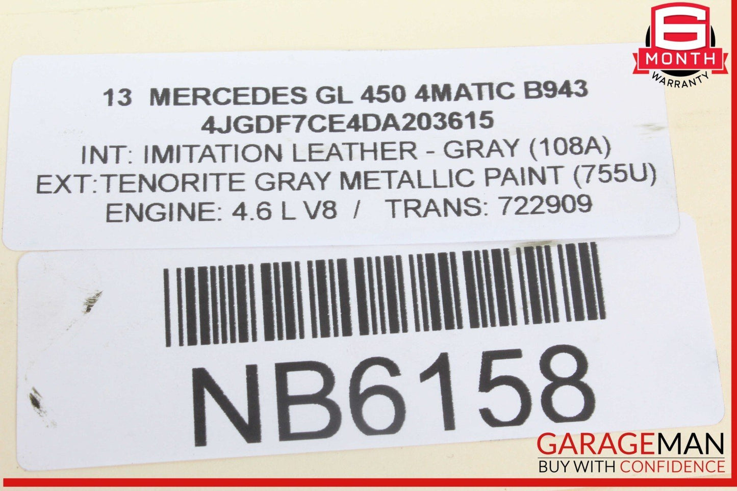 11-19 Mercedes X166 GL450 4MATIC S550 Engine Coolant Motor Water Pump OEM