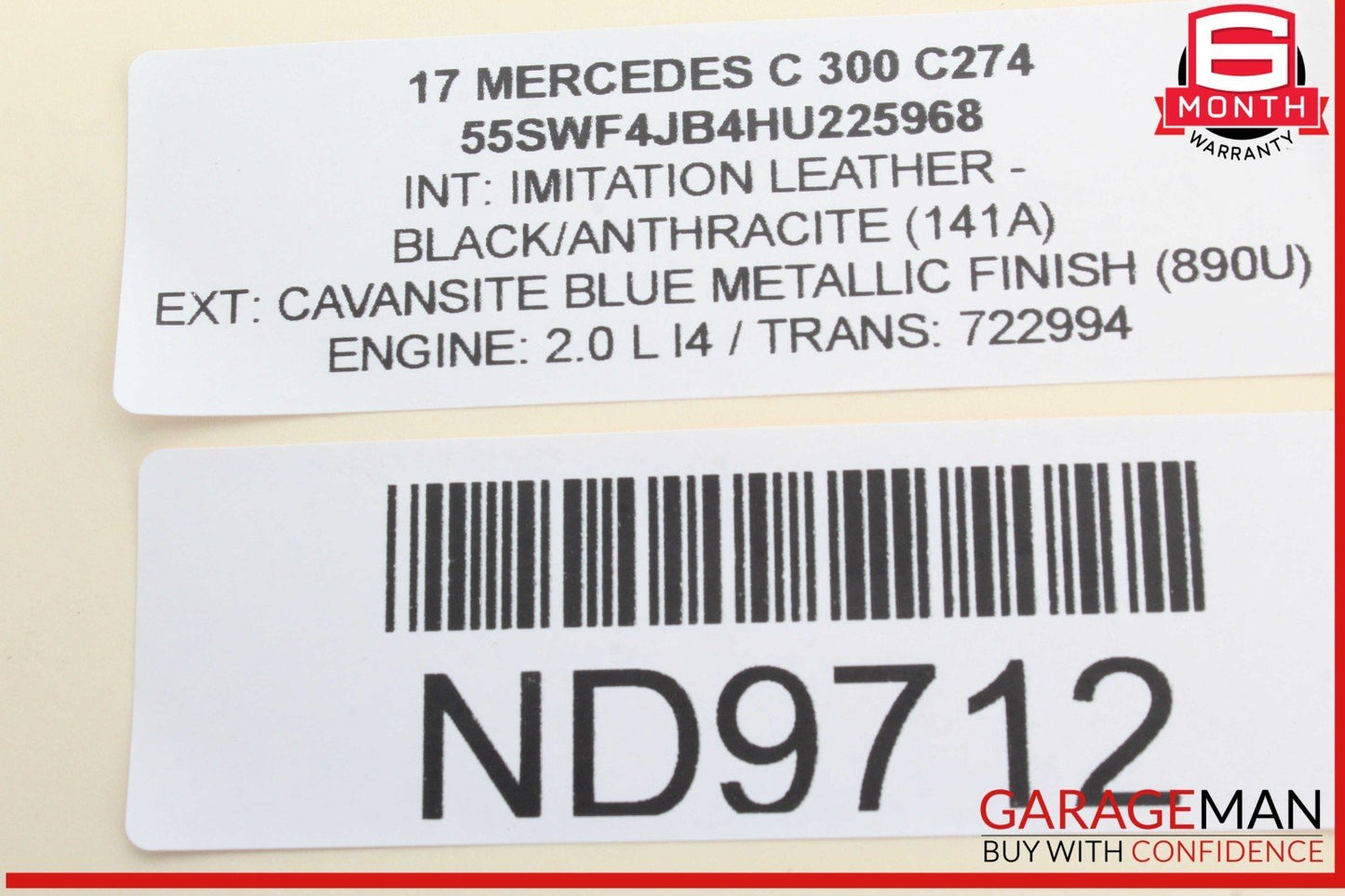 15-20 Mercedes W205 C300 Center Console Multi Function Switch Control OEM