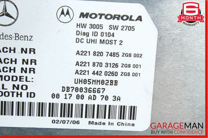 07-09 Mercedes W221 S550 CL550 Bluetooth Communication Control Module Unit
