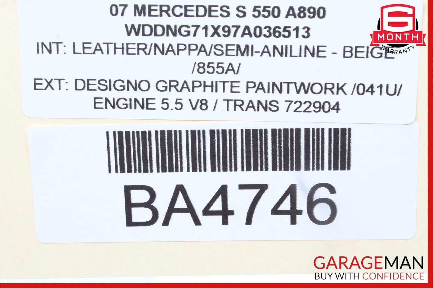 07-14 Mercedes S500 S550 CL550 Front Right Dash AC A/C Air Vent Trim Grill Black