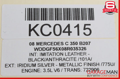 08-14 Mercedes W204 C350 Rear Right Side Door Control Module 2048702526 OEM