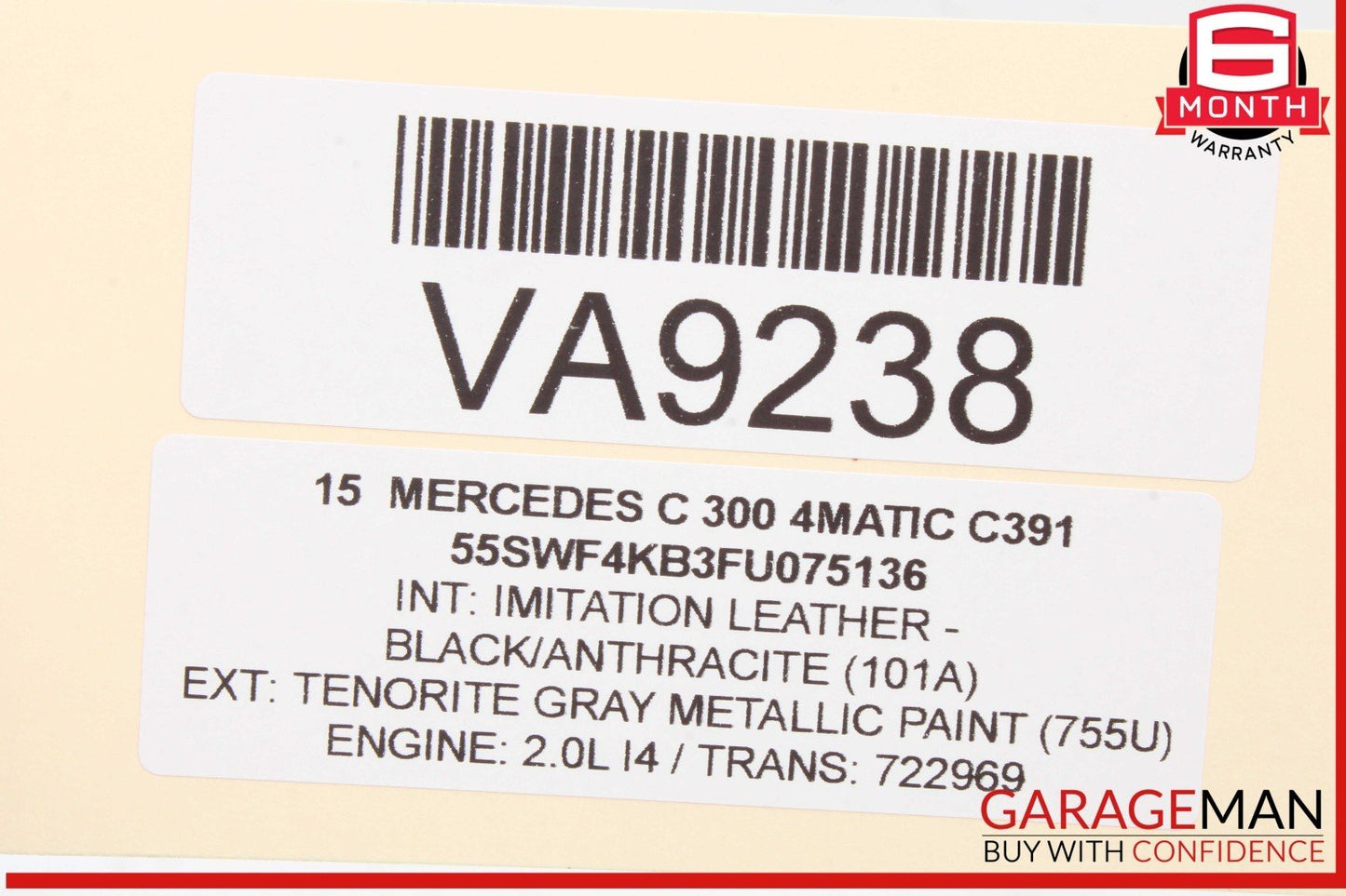15-19 Mercedes W205 C300 4MATIC TCU TCM Transmission Control Module Unit OEM