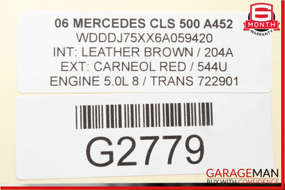 03-06 Mercedes CLS500 E500 Engine Coolant Radiator AC A/C Condenser Assembly OEM