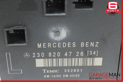 03-08 Mercedes R230 SL500 SL55 AMG Front Left Driver Door Control Module