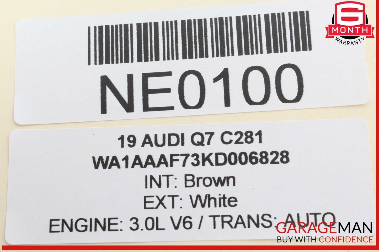 17-24 Audi Q7 Front Left Driver Side Window Regulator Motor 0130822704 Genuine
