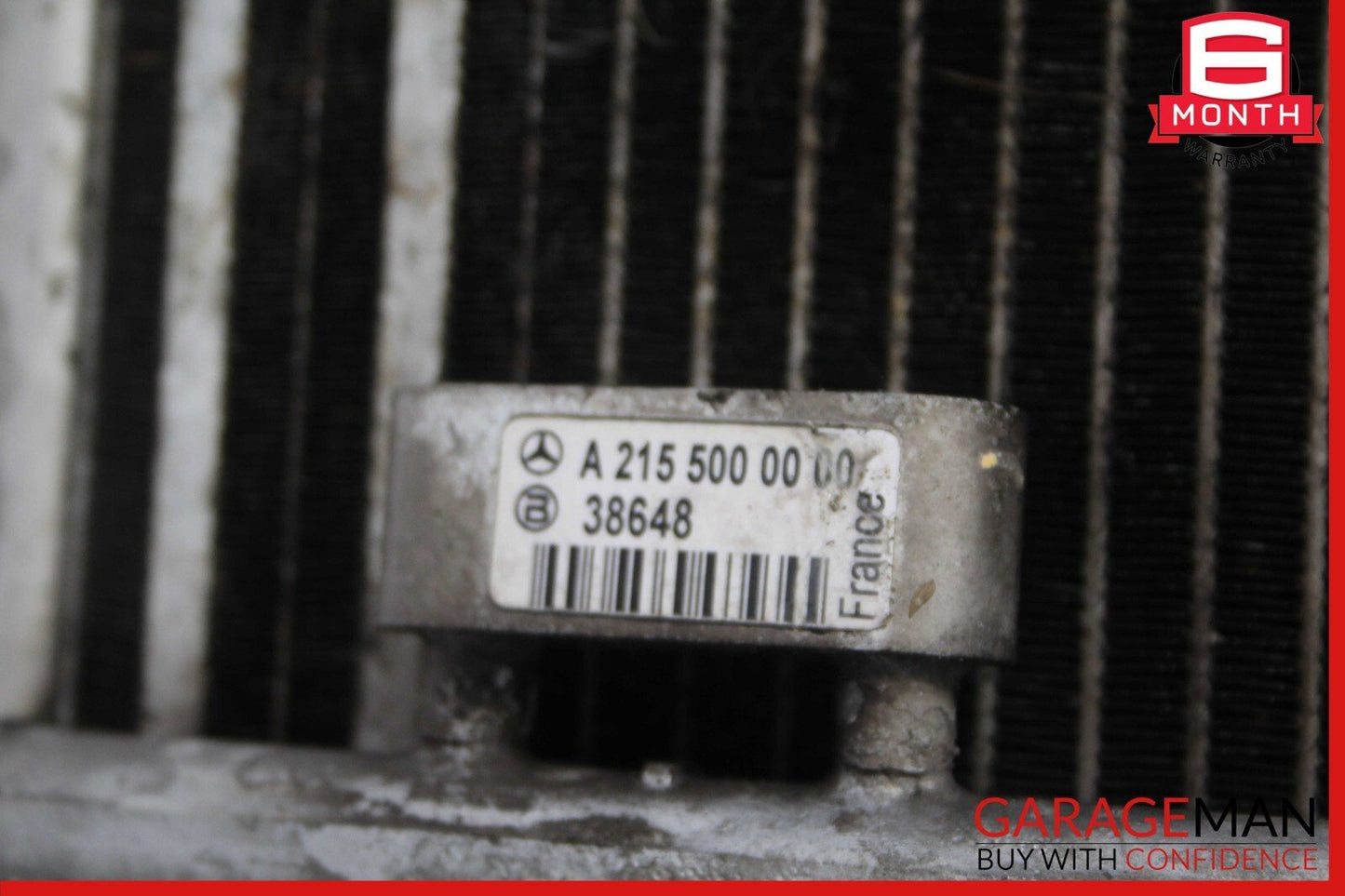 03-08 Mercedes R230 SL500 Engine Motor Radiator AC A/C Condenser Oil Cooler Assy