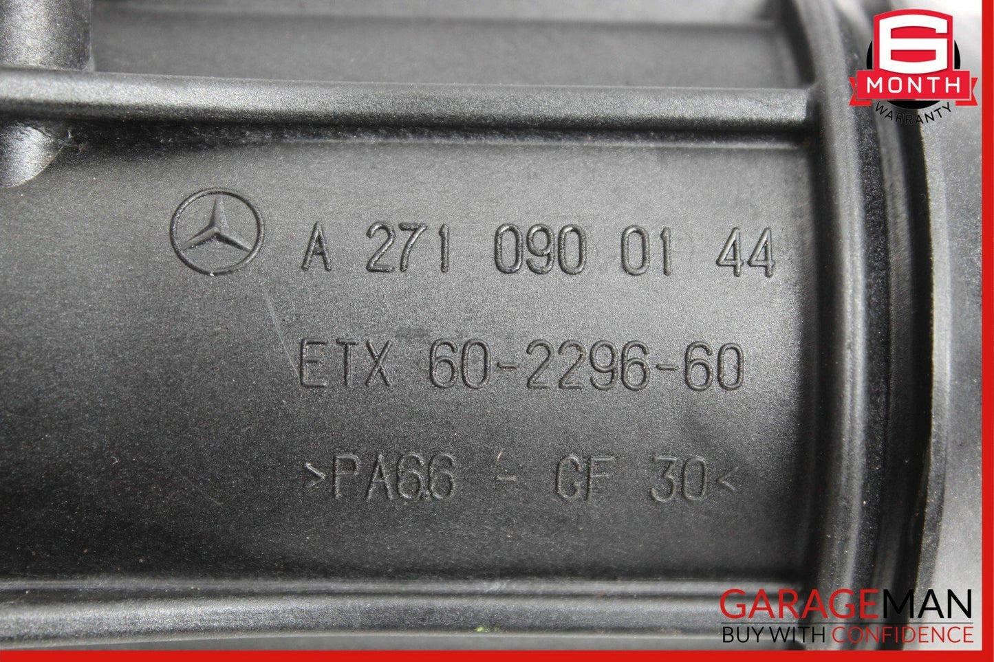 12-14 Mercedes W204 C250 1.8L Air Intake Pipe Hose w/ Pressure Sensor Assembly