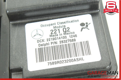 10-13 Mercedes W221 S550 S65 AMG Front Right Side Seat Occupant Sensor Module