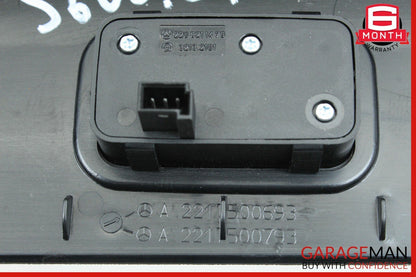 07-13 Mercedes W221 S550 S400 S63 AMG Trunk Lid Lock Latch Trim Cover Black