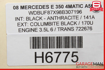 03-11 Mercedes CLS350 SL500 E350 RWD Front Left Side Lower Wishbone Control Arm