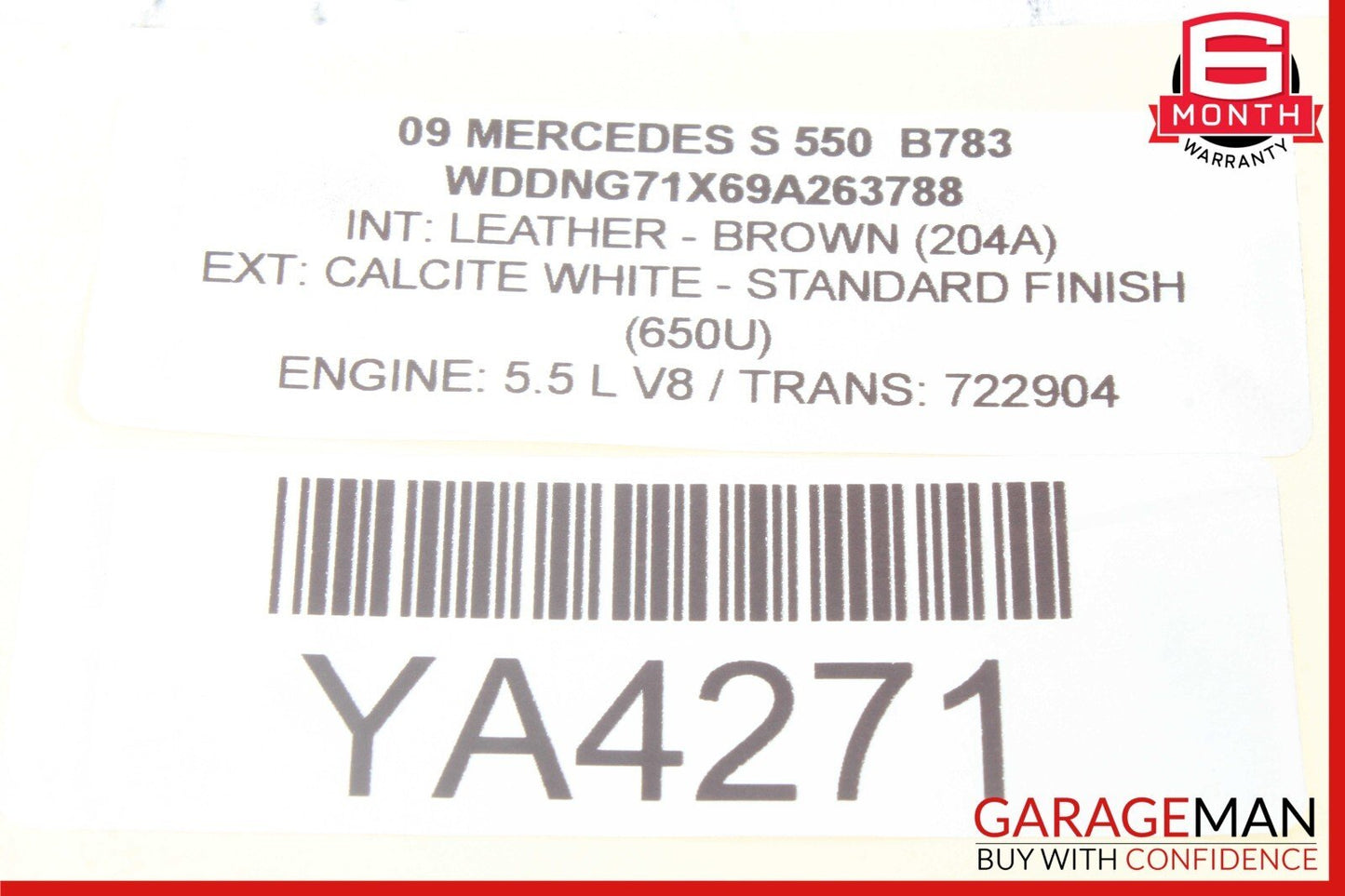 07-14 Mercedes W216 CL550 S550 C65 AMG Left Side Dashboard AC A/C Air Vent Brown