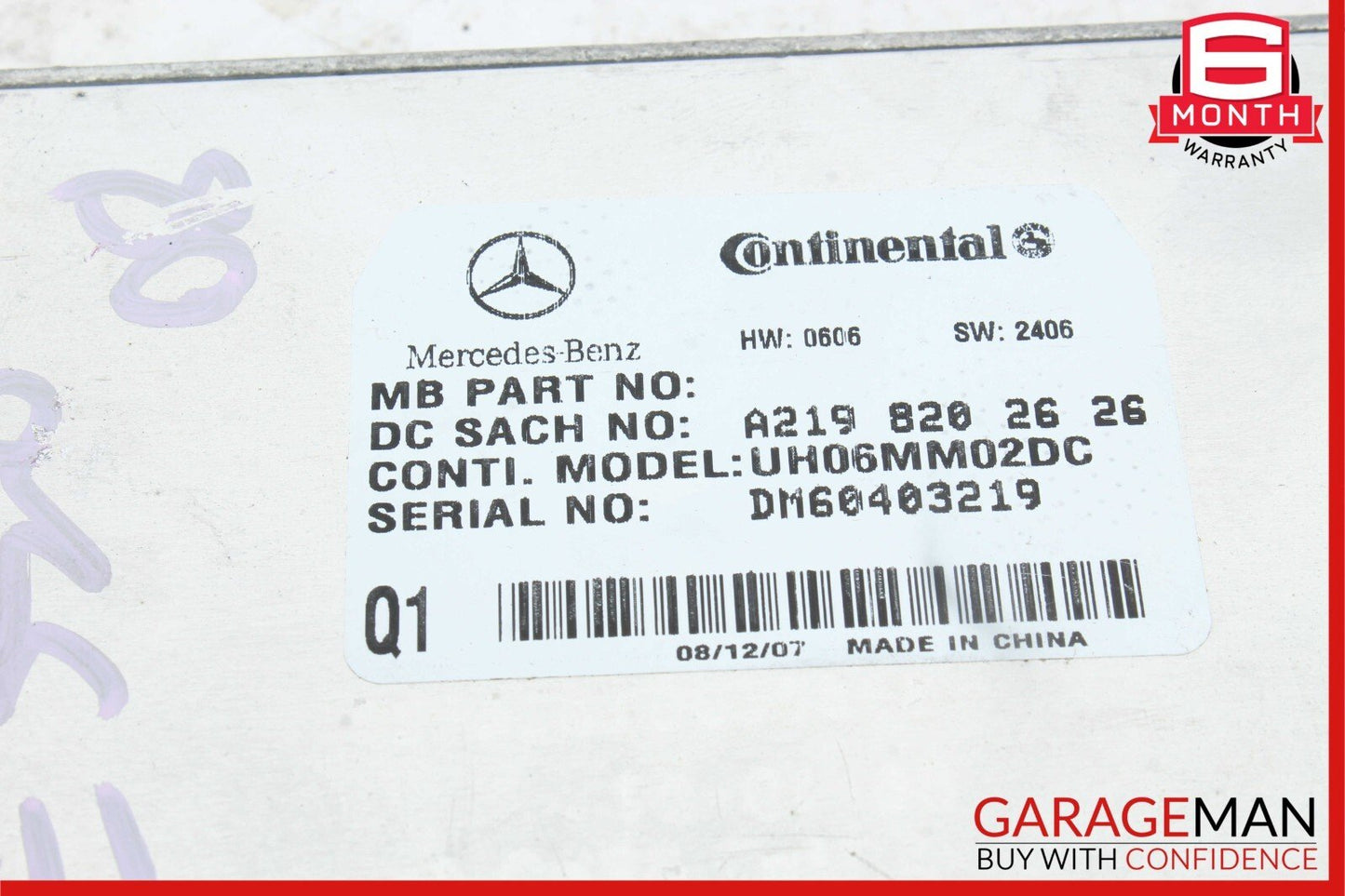 06-12 Mercedes W211 E350 SL550 Communication Control Module 2198200926 OEM