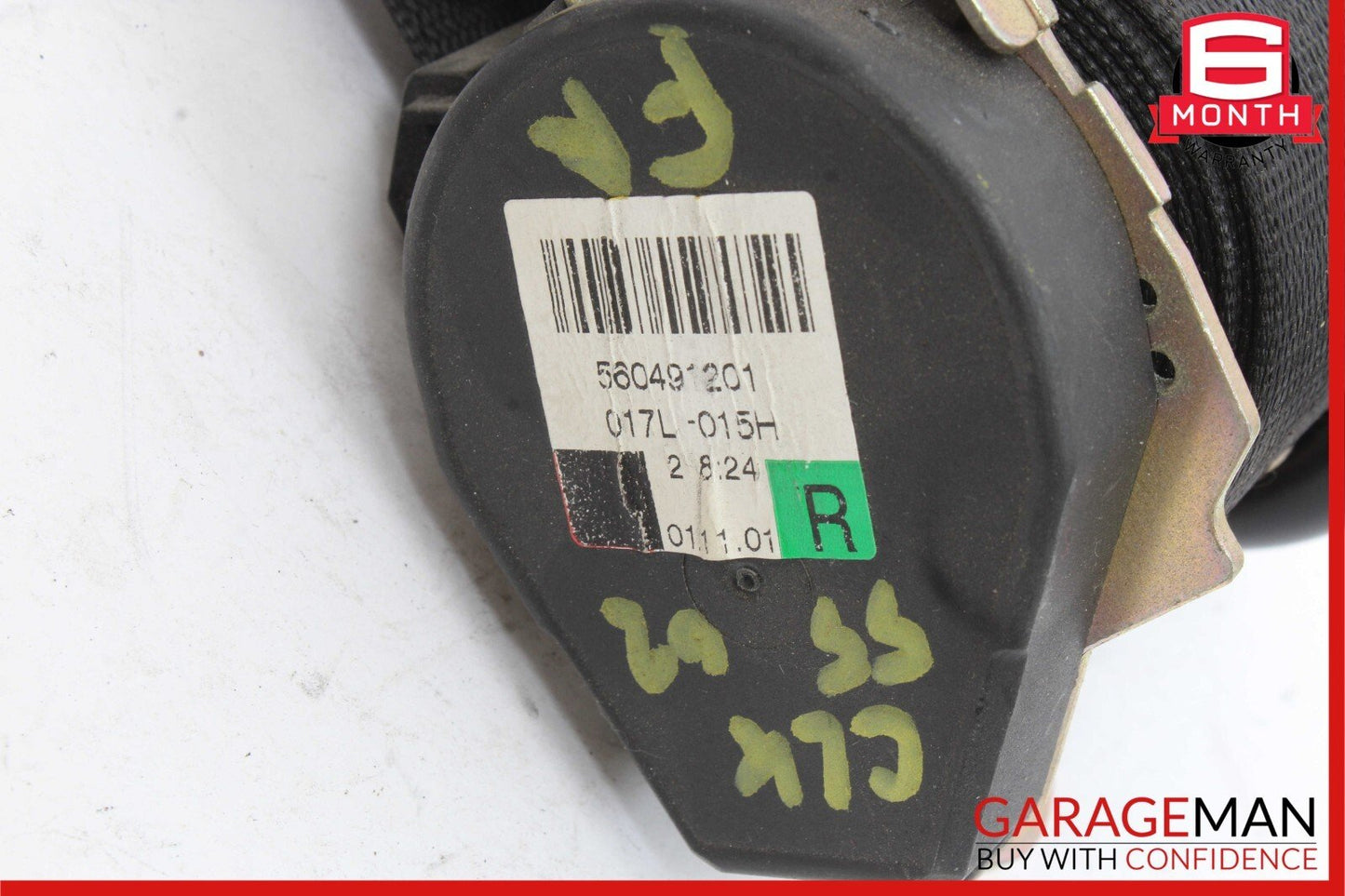 97-03 Mercedes W208 CLK320 CLK55 Front Right Seatbelt Seat Belt Retractor Black