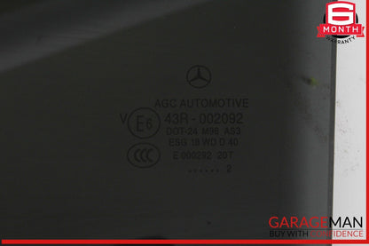 10-15 Mercedes X204 GLK350 Rear Right Passenger Side Door Window Auto Glass