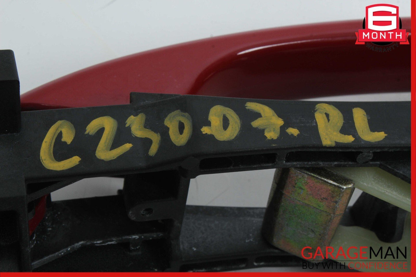 01-07 Mercedes W203 C230 Rear Left Driver Side Exterior Door Handle Red OEM