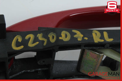 01-07 Mercedes W203 C230 Rear Left Driver Side Exterior Door Handle Red OEM