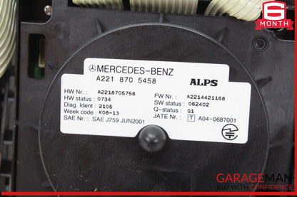 07-09 Mercedes W221 S550 Center Console Multifunction Switch w/ Phone Controller