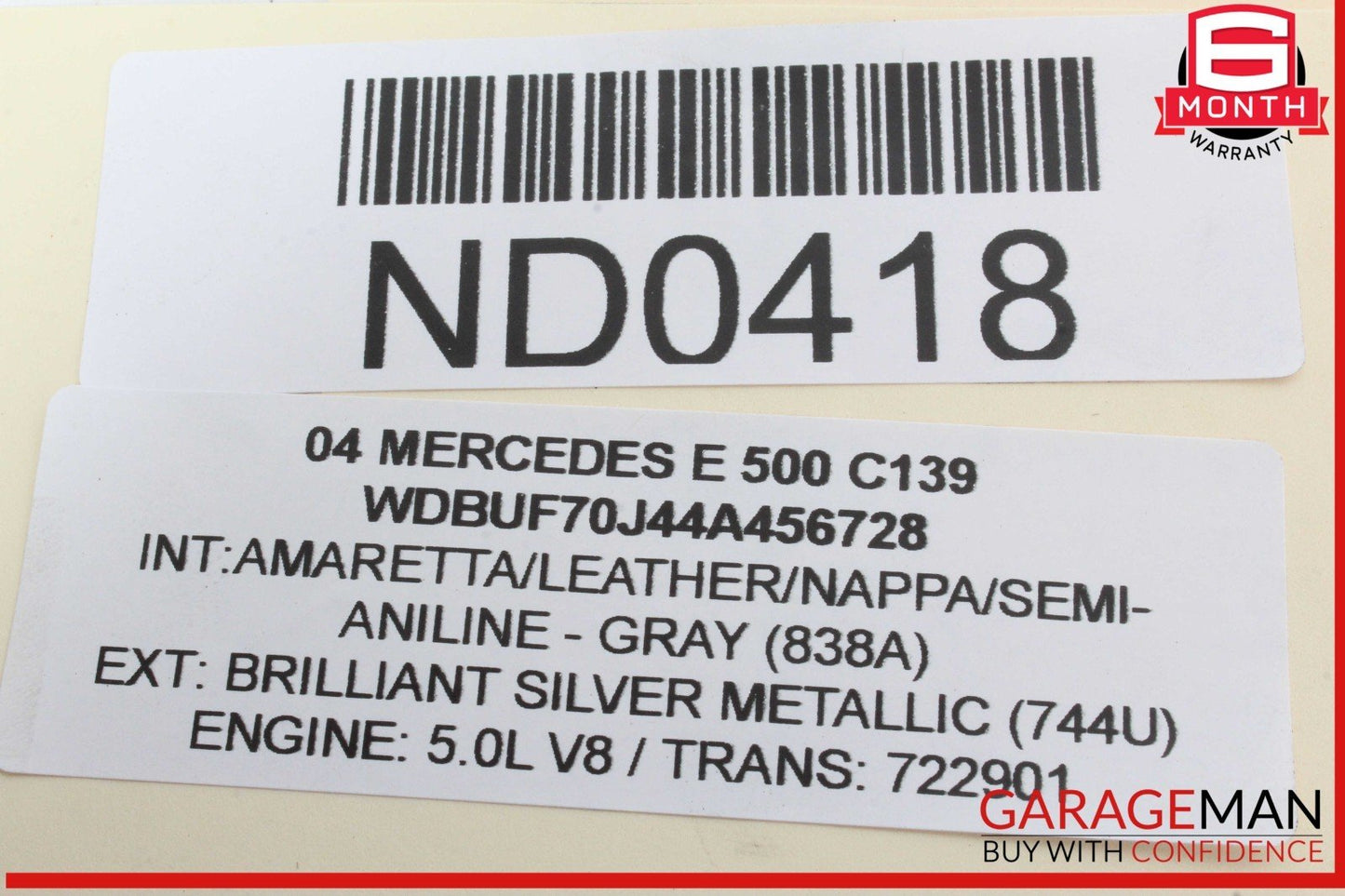 03-11 Mercedes W211 E500 SL500 Rear Right Side Upper Lateral Control Arm OEM