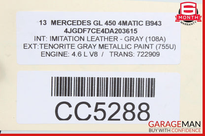 12-19 Mercedes X166 GL450 GLS550 Rear Right Spindle Knuckle Assembly OEM