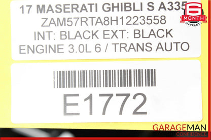 14-17 Maserati Ghibli S A/C AC Heater Blower Motor Fan Assembly OEM