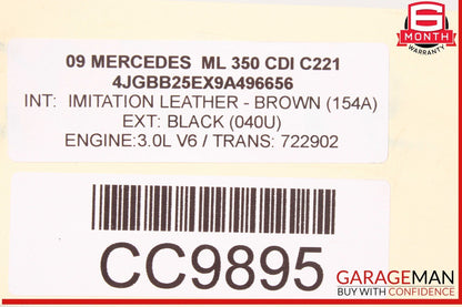 06-12 Mercedes W164 ML350 GL450 Front Right Side Headlight Support Bracket OEM