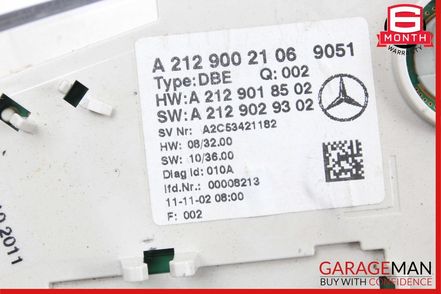 12-18 Mercedes W218 CLS550 CLS400 E350 Overhead Dome Light Black 2129002106 OEM