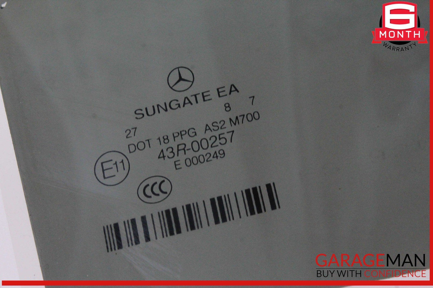 07-13 Mercedes W221 S550 S600 S350 Rear Right Side Door Window Auto Glass