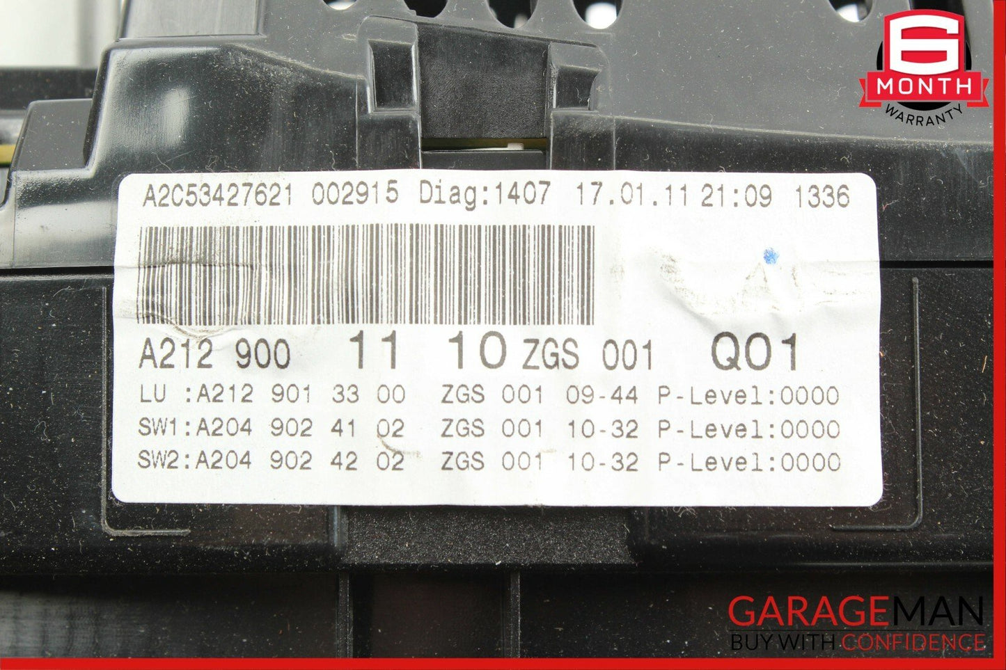 10-16 Mercedes W212 E350 E500 Speedometer Odometer Instrument Cluster Gauge OEM