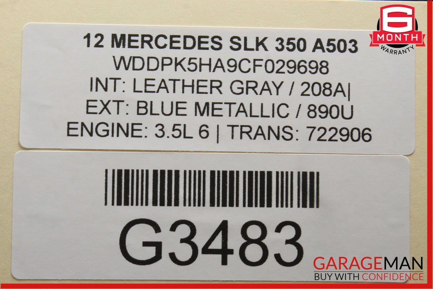 12-16 Mercedes R172 SLK350 Rear Right / Left Side Suspension Lower Control Arm