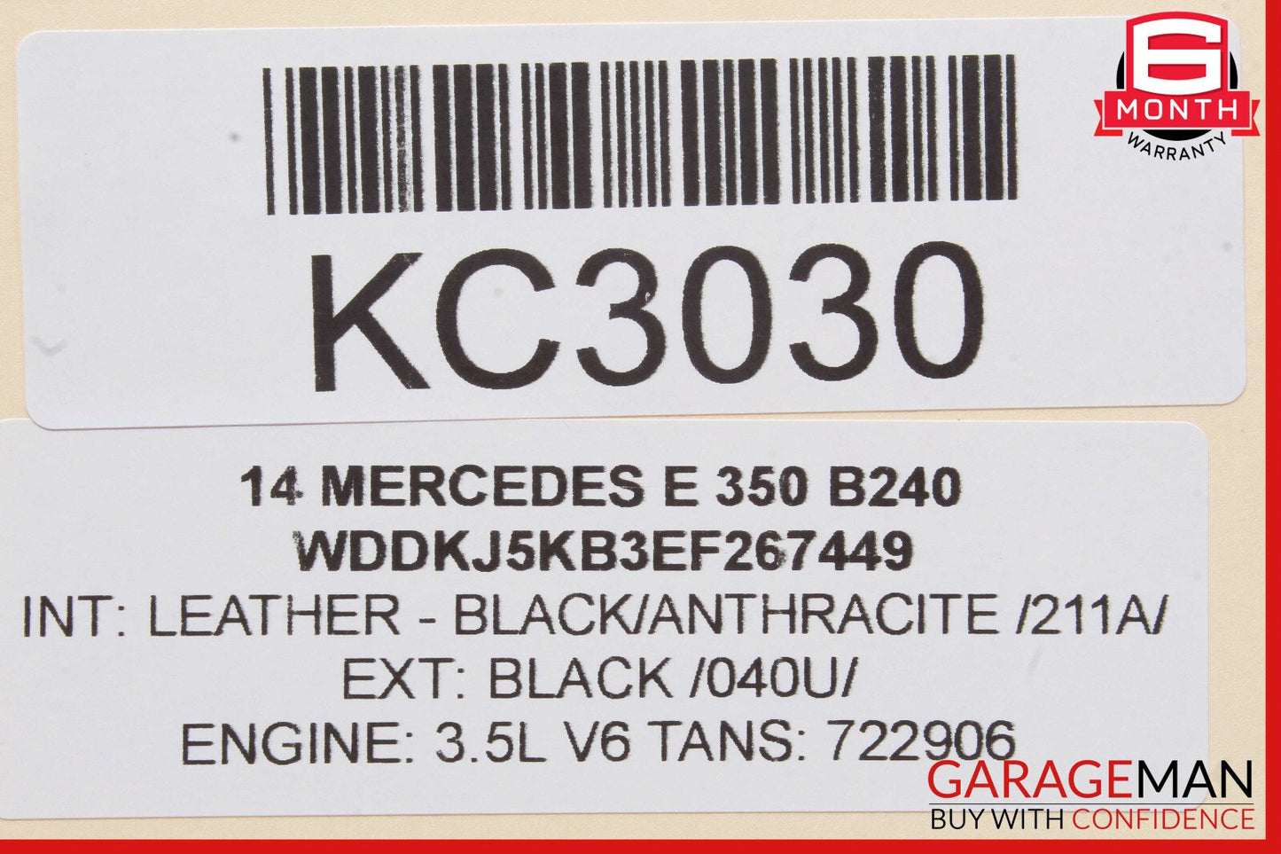 14-20 Mercedes W207 E350 CLS550 E550 Active Lane Assist Front Camera OEM