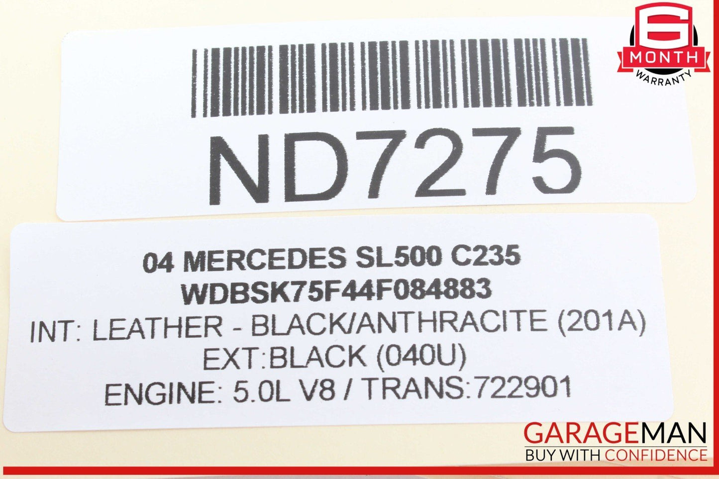 03-12 Mercedes R230 SL500 SL55 AMG Front Left Under Seat Control Module Unit OEM