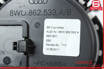 17-24 Audi A5 A4 Quattro Front Center Console Dual Drink Cup Holder OEM