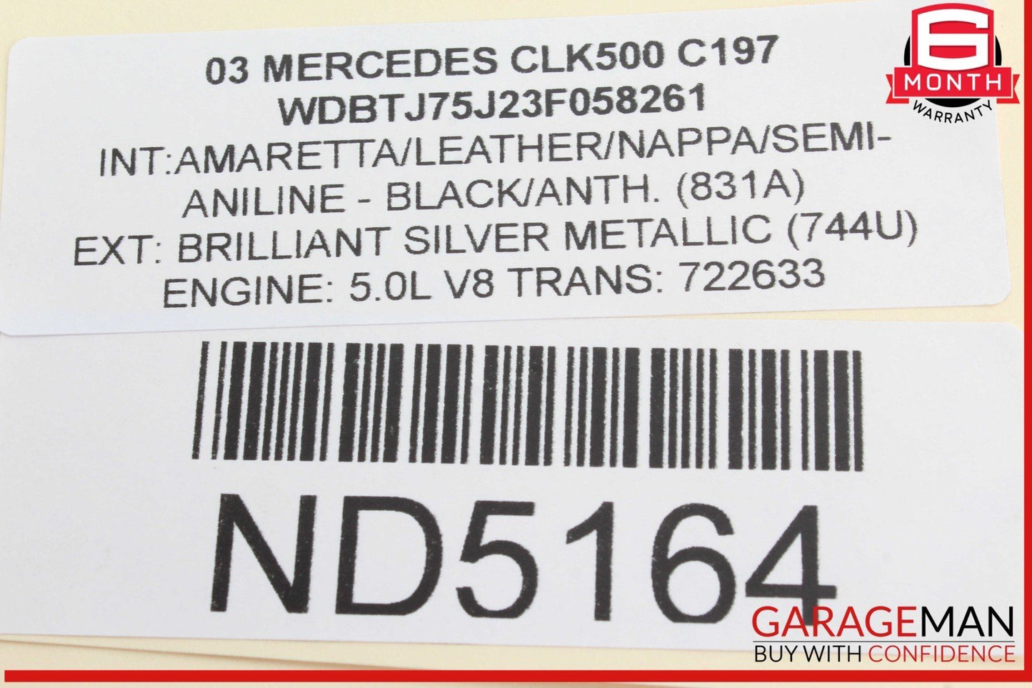 03-09 Mercedes W209 CLK500 Front Left Side Lower Suspension Control Arm OEM