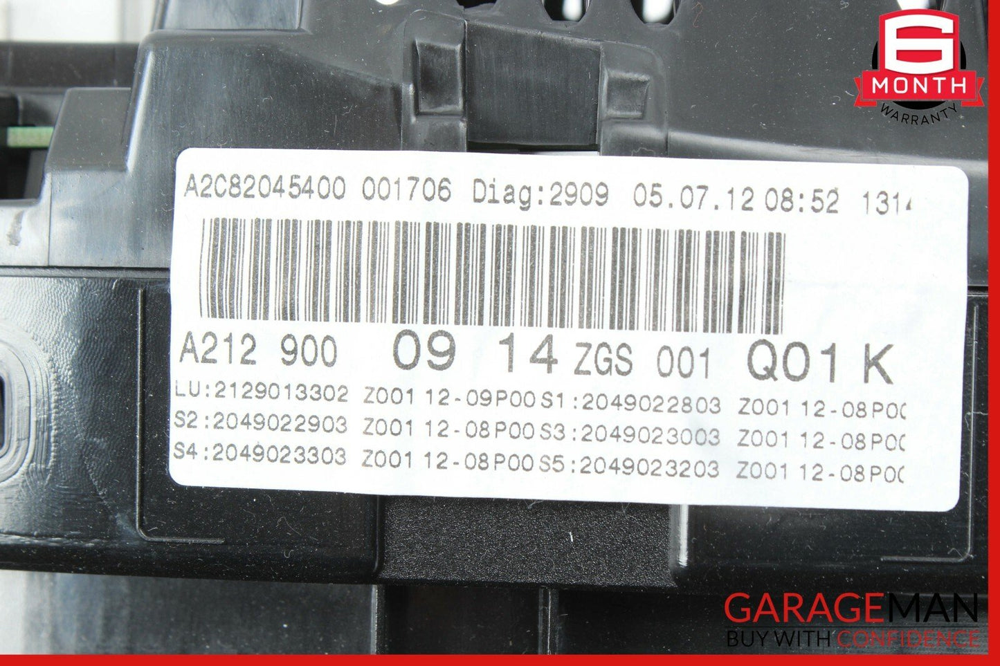 2013 Mercedes W212 E350 Hybrid Instrument Cluster Speedometer 2129002214 OEM