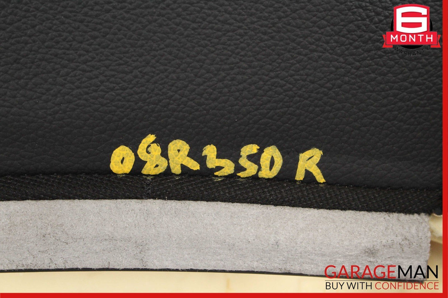 06-10 Mercedes W251 R350 R500 Front Right Top Upper Seat Cushion Cover Black
