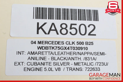 Mercedes CL55 AMG SLK280 S430 E320 CLK500 Anti Theft Alarm Module 2118209126