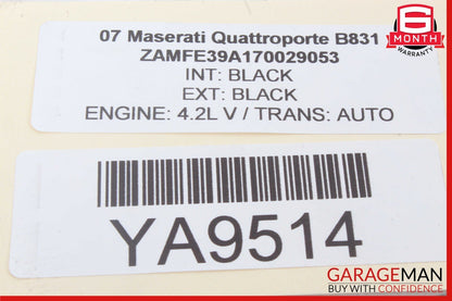 03-19 Maserati Quattroporte M139 Interior Overhead Dome Light Lamp OEM