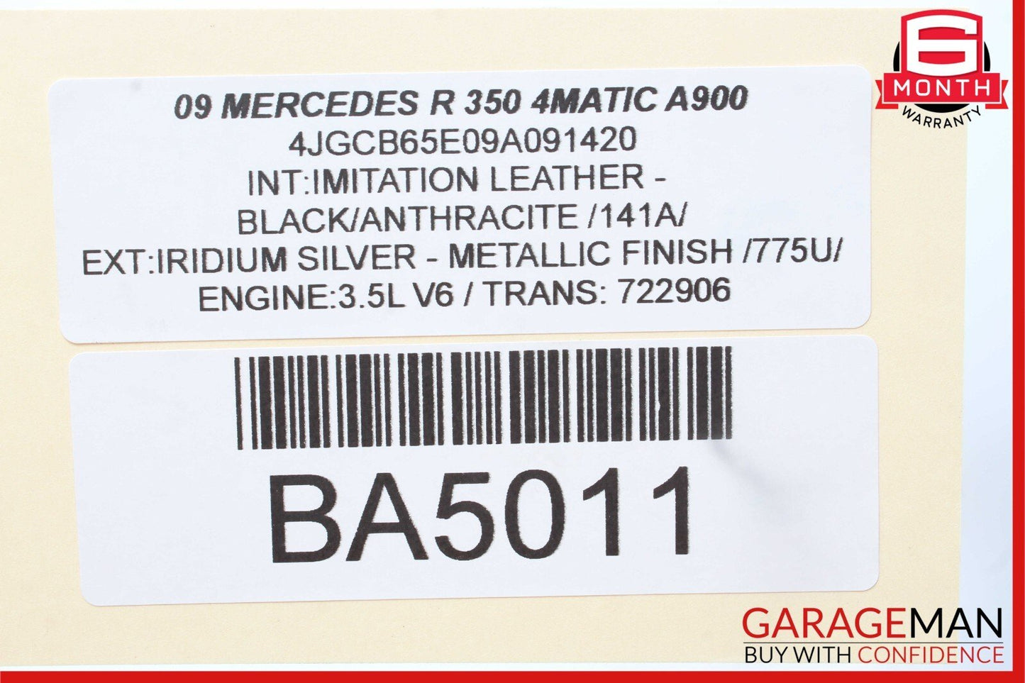 06-09 Mercedes W251 R350 R500 Rear Right Center Side Seat Belt Retractor OEM
