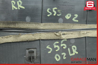 00-02 Mercedes W220 S55 AMG Rear Right & Left Door Sill Scuff Plate Cover Set