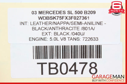 03-08 Mercedes R230 SL500 SL550 Left Driver Headlight Bracket Support OEM