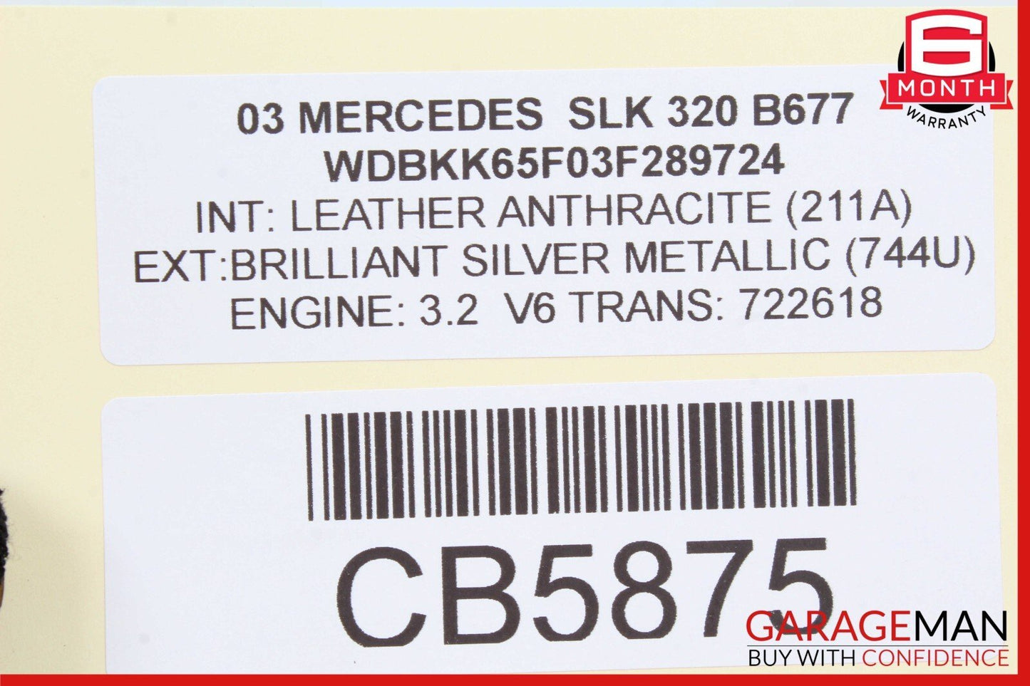 97-04 Mercedes R170 SLK320 Right Side Convertible Roof Lock Latch Actuator OEM