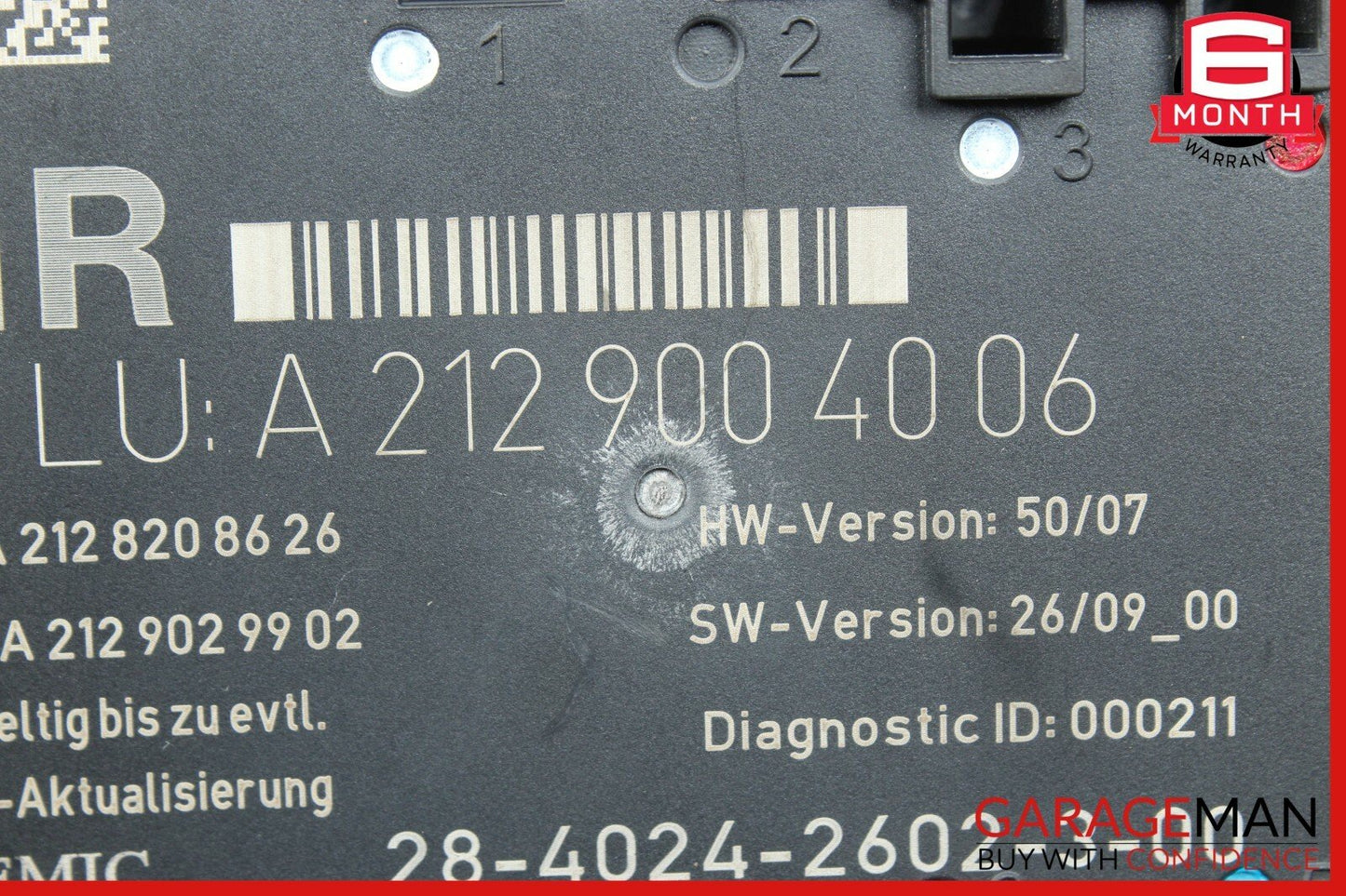 08-14 Mercedes W212 E350 C300 Rear Right Passenger Side Door Control Module OEM
