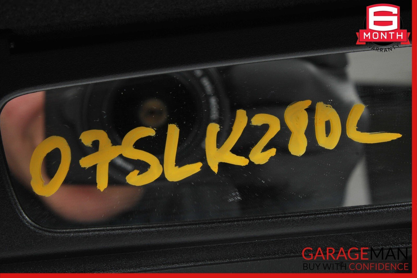 05-11 Mercedes R171 SLK300 Front Left Driver Sun Visor Sunvisor Shade Black OEM