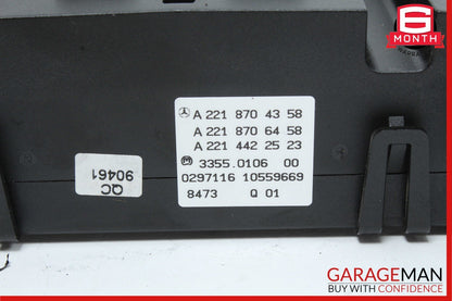 07-13 MERCEDES W221 S550 CL550 S63 AMG A/C AC HEATER CLIMATE CONTROL SWITCH OEM