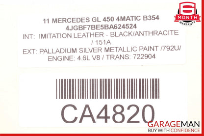 07-12 Mercedes X164 GL350 GL450 GL550 Front Lower Radiator Support Bracket Bar