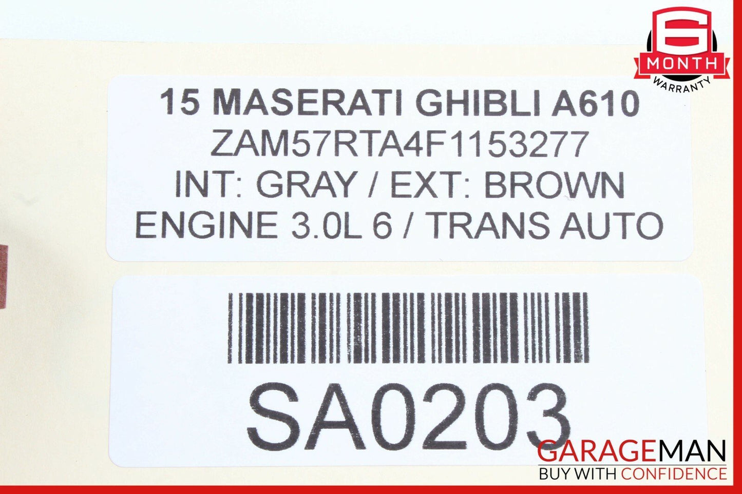 14-17 Maserati Ghibli Right Passenger Side Rocker Skirt Moulding Trim Panel OEM