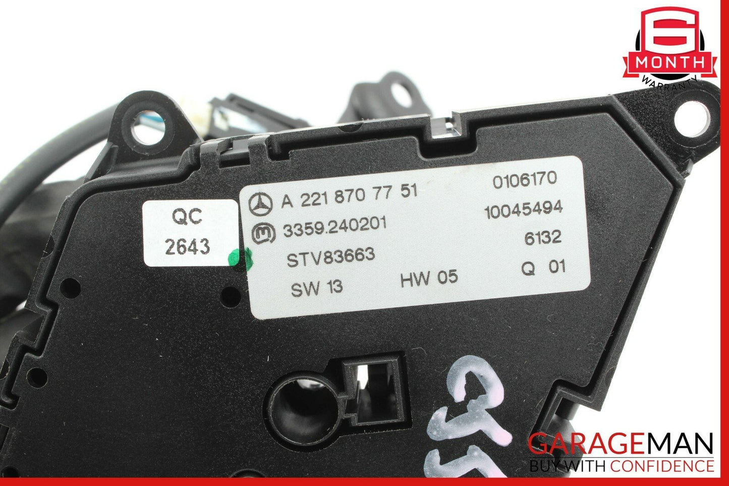07-13 Mercedes W221 S550 CL550 Front Right Side Seat Control Switch Set Assembly