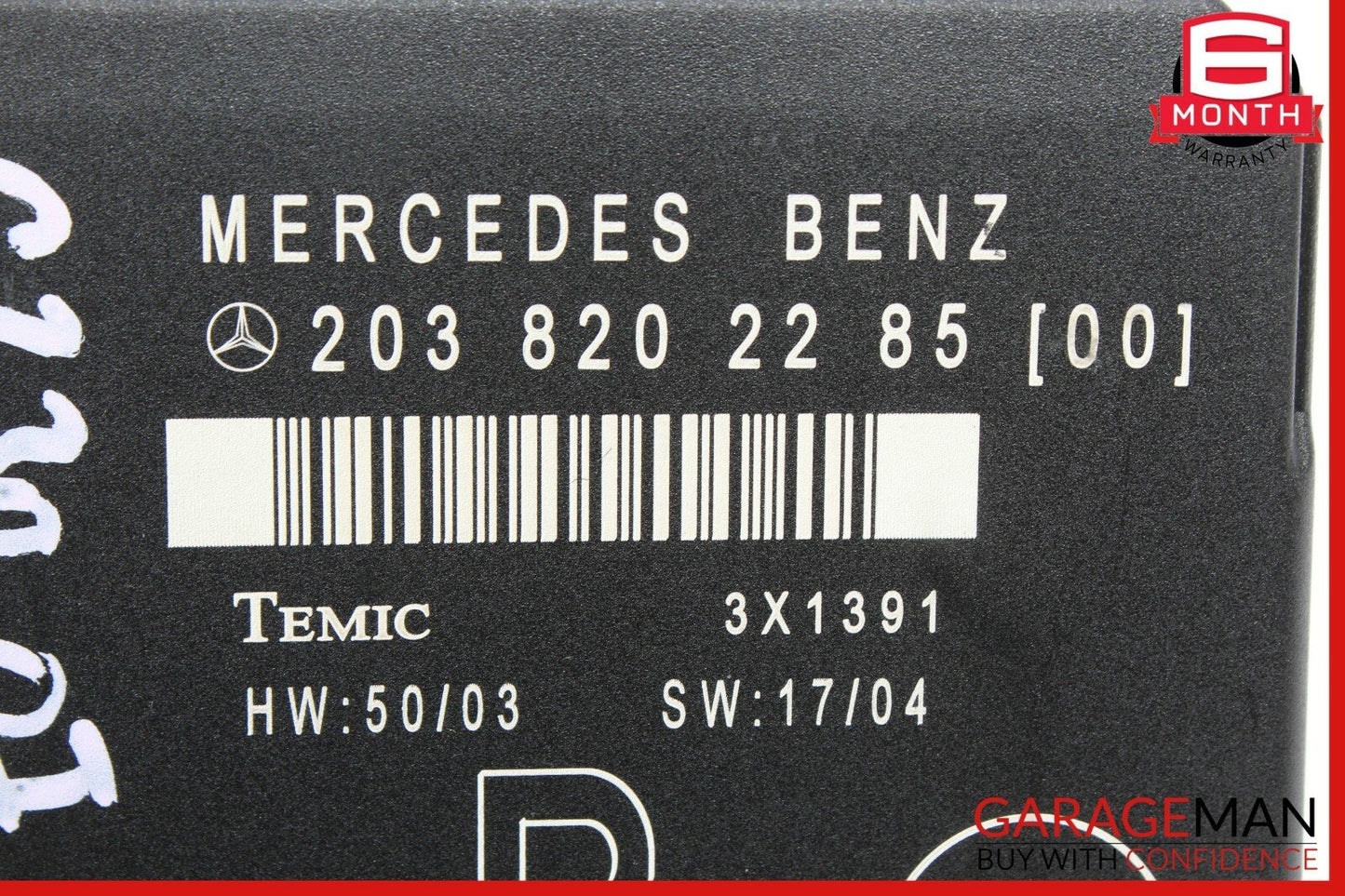 01-07 Mercedes W203 C230 C350 Rear Right Passenger Side Door Control Module Unit