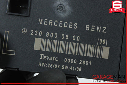 03-12 Mercedes R230 SL500 SL55 AMG Front Left Door Control Module 2308203526 OEM